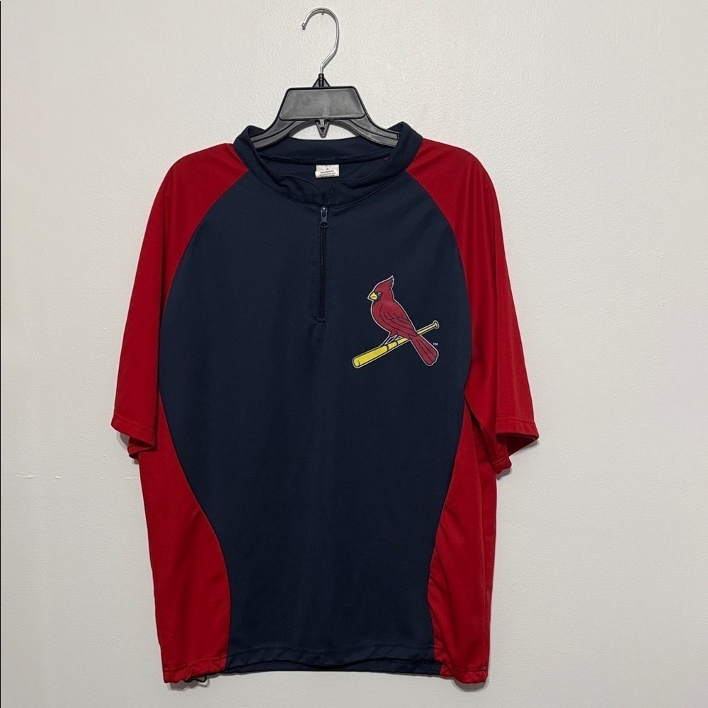 St. Louis Cardinals quarter zip up short sleeve pullover